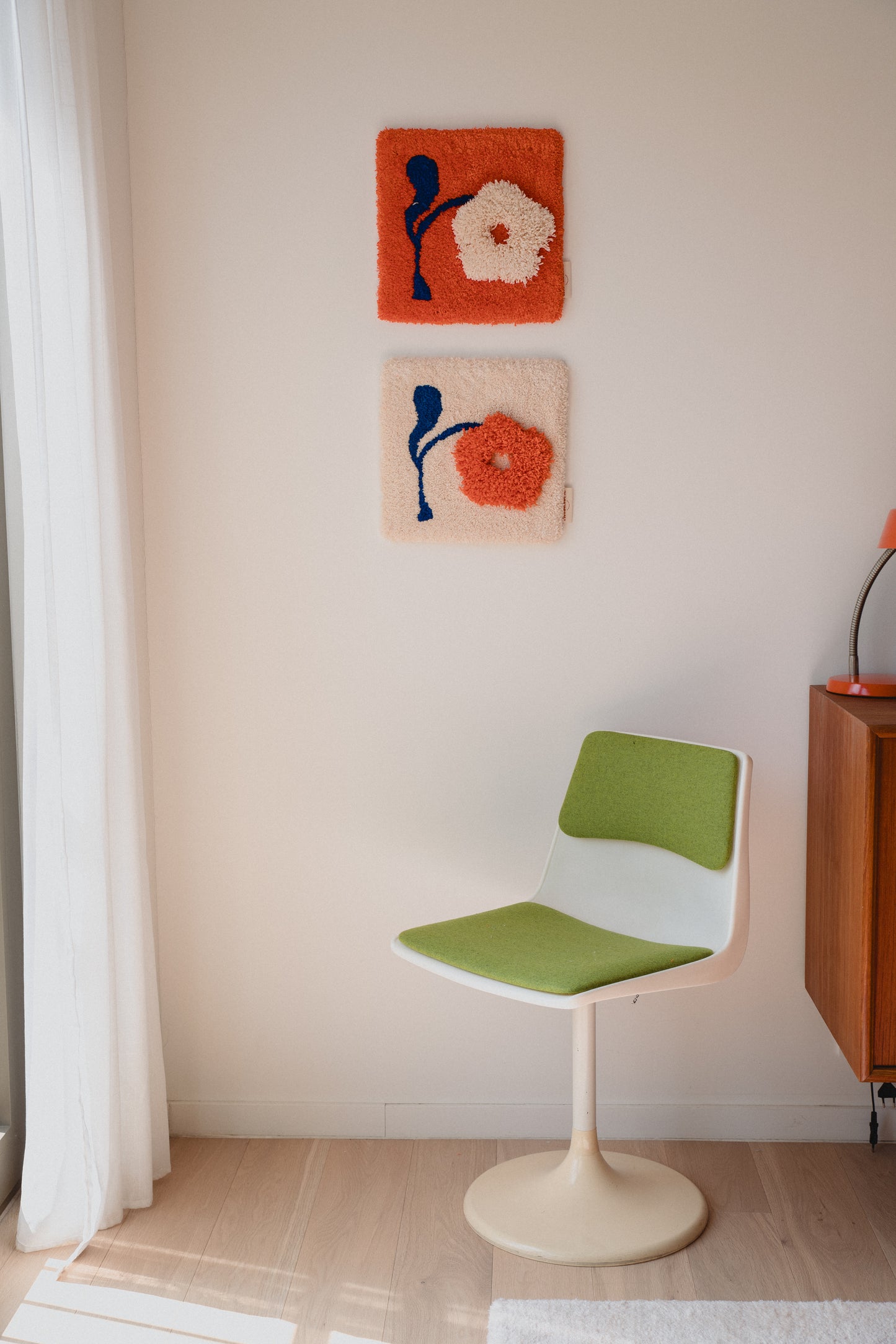 la petite fleur blanche - Tapis mural